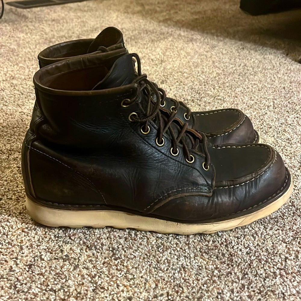 Red Wing Moc Toe Boots Size 9